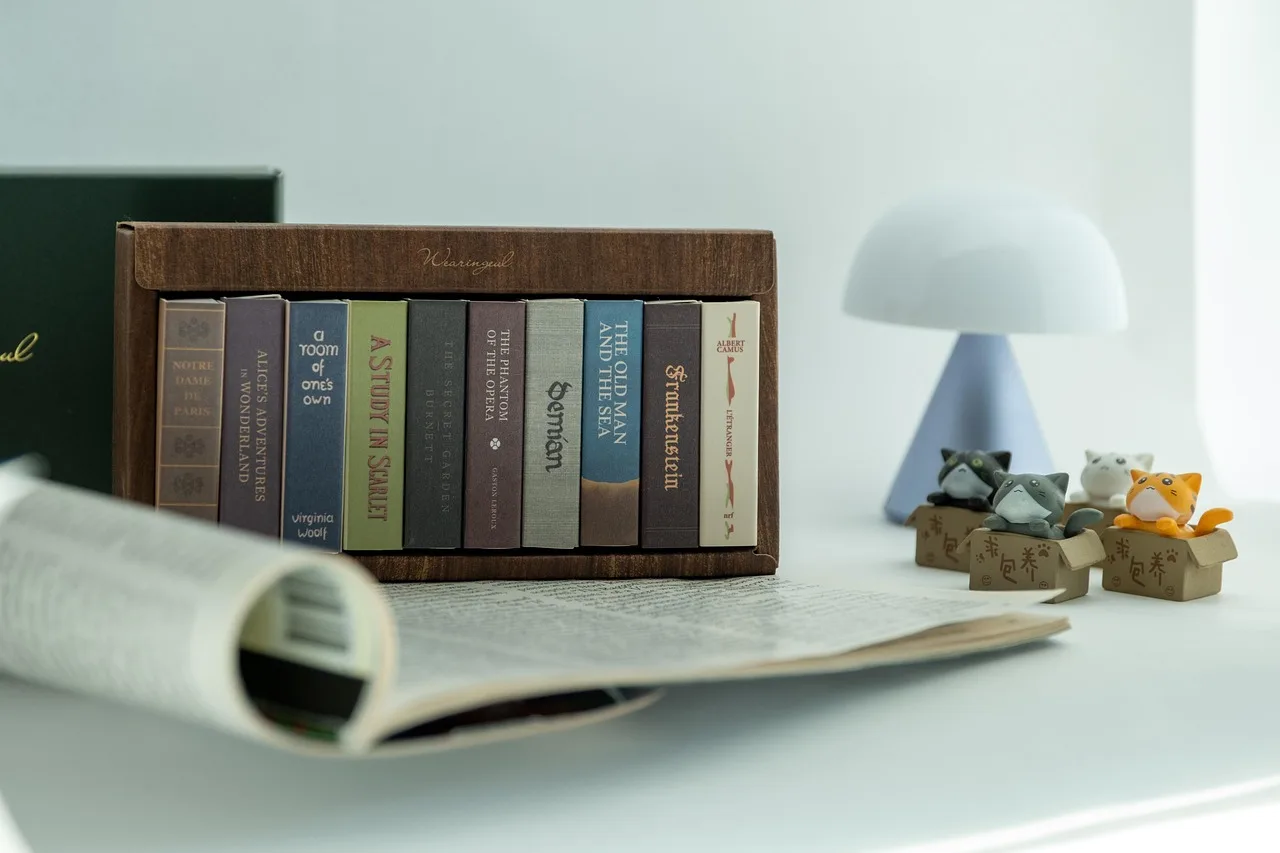 books, light, ornament, miniature, figurines, decorations. How to plan book nook projects from start to finish, in plain terms