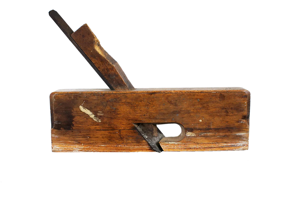 planer, wood planer, carpenter, tool, woodworking, wood work, craft, handyman, woodwork, wood, wood chip, carpentry, shavings, cut out, isolated. Practicing one miniature tool skill per small build
