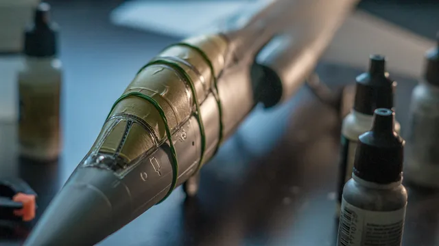 lockheed f-104 starfighter, modelling, plane, miniature, hobby, handicraft, painting, model plane, model airplane, model aircraft. Why tiny scene build records go wrong after the fact